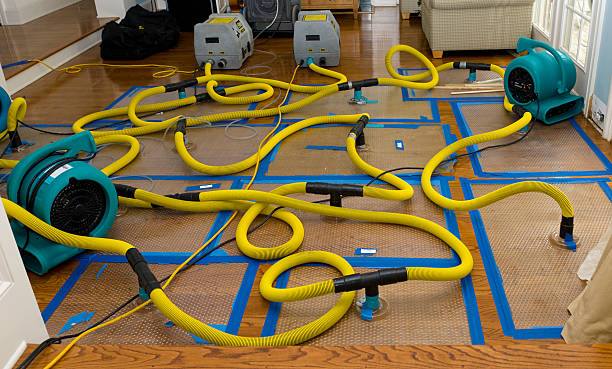 Professional Storm Water Damage Restoration technician working in Warner, OK